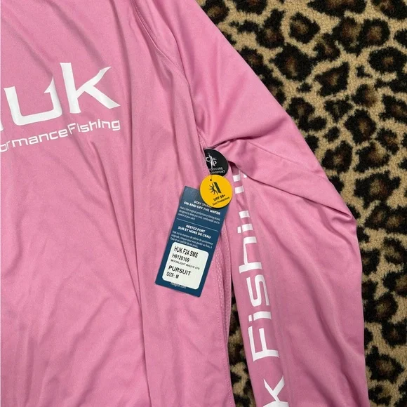 NWT HUK FISHING W Moonlight Mauve Pursuit long sleeve shirt - Picture 2 of 3